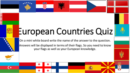 European countries quiz | Teaching Resources