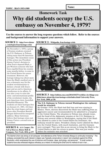 Why did students occupy the U.S. embassy on November 4, 1979?