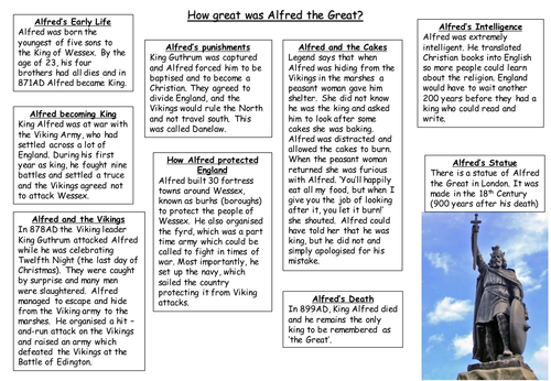 KS3 History: How great was Alfred the Great?