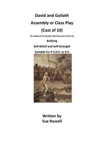 David and Goliath Assembly, Class Play or Guided Reading Script