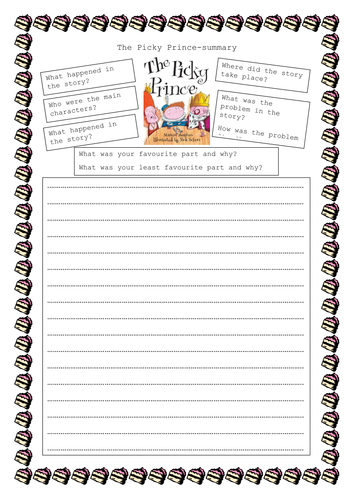 Guided Reading resources for Picky Prince
