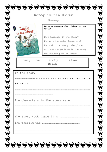 Robby in the River Guided Reading resources