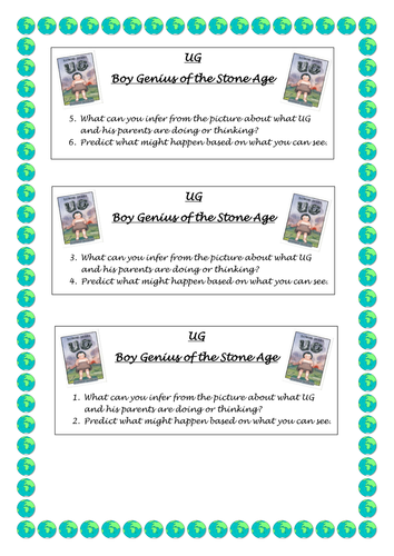 UG Boy genius of the Stone Age Guided Reading Resources