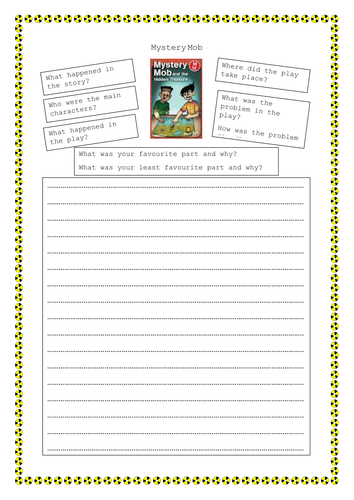 Mystery Mob Play script Guided Reading resources