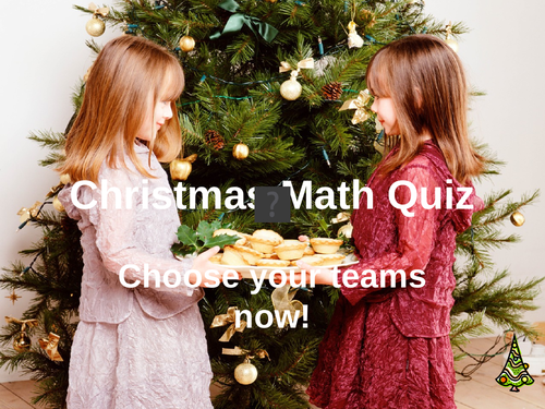 Christmas Maths Quiz; Christmas Pudding (Year 3/4)