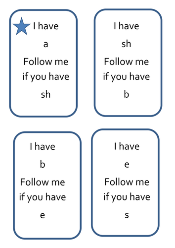 Follow me sounds and digraph game