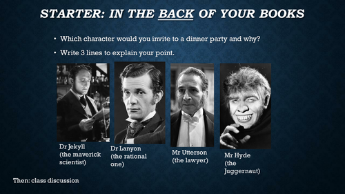 Contrasting Jekyll with Hyde (KS4)
