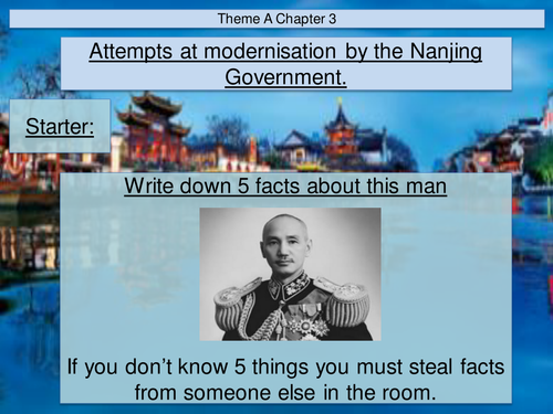 Nanjing Government reforms.