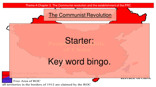 The communist revolution and the establishment of the PRC