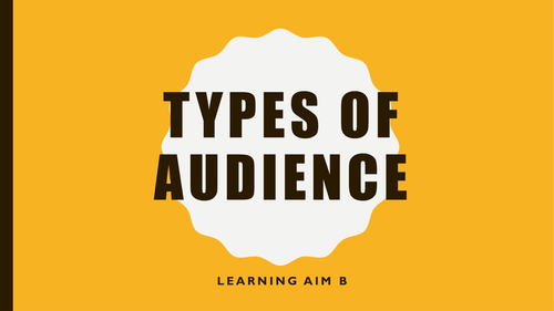 Audience Types