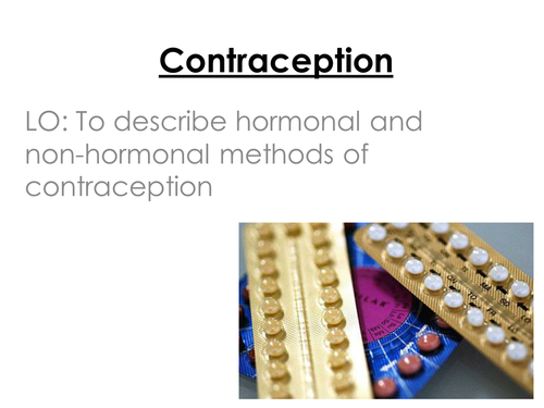 contraception and revision