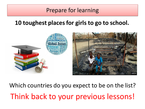 Millennium Development Goals Lesson