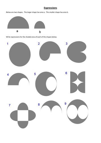 Writing algebraic expressions