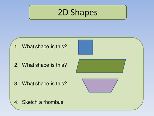 2D Shapes