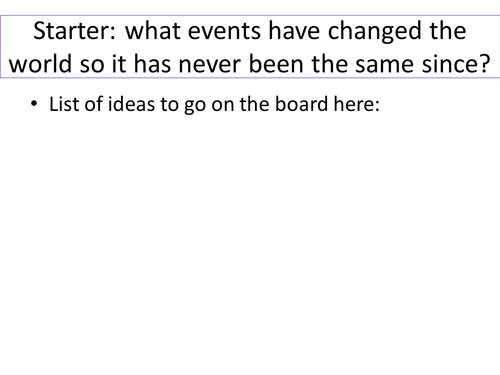 How did the Atomic Bomb start the Cold War?