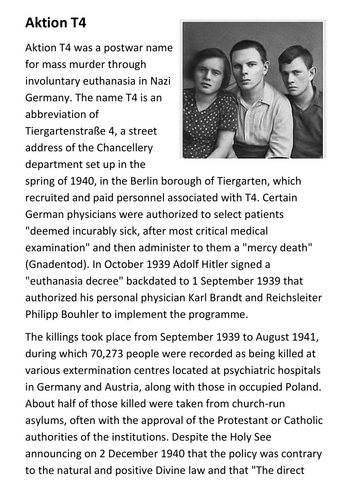 Aktion T4 Handout