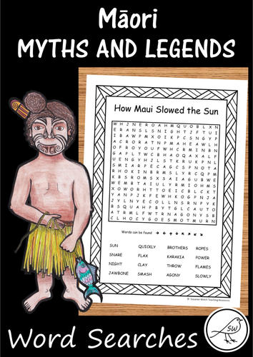 Māori Myths and Legends - Word Searches
