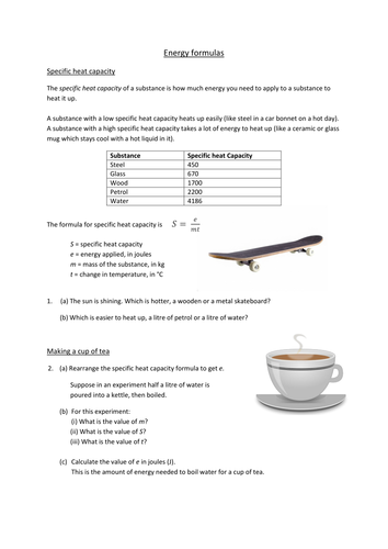 Rearranging Formula Projects including KS4 / National 5 Skills Practice