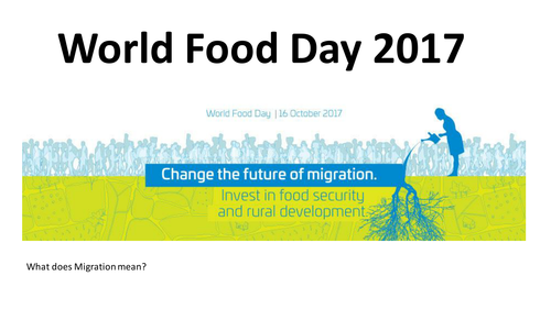 SEN world Food Day 2017