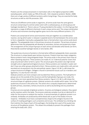 Protein structure and function