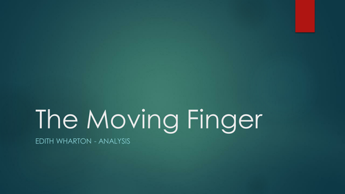 The Moving Finger by Edith Wharton Analysis