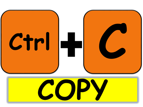 Keyboard Shortcut wall display