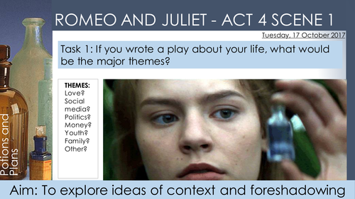 Series of lessons on Act 4 Sc1-5 of Romeo and Juliet