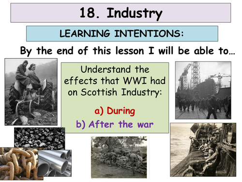 National 4 / 5 History: Era of the Great War (WWI)