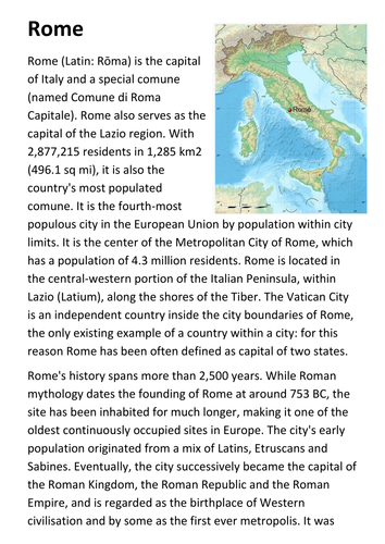 Rome Handout
