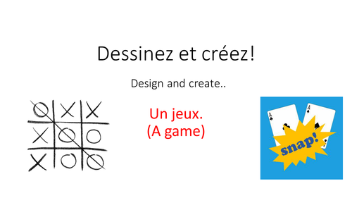 Design a French game