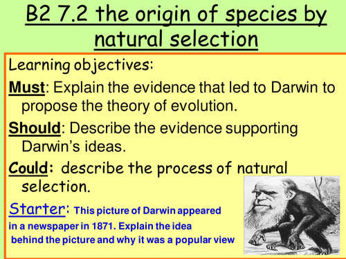 New GCSE Variation_ Lesson 4_B2 7.3_The origin of species by natural selection.
