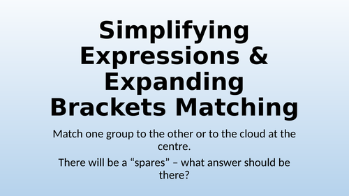 Expanding Brackets And Simplifying Expressions By Paulcollins