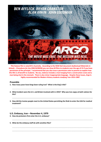 Argo worksheet