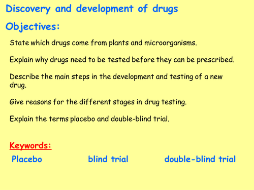 New AQA B3.4 (New Biology GCSE spec 4.3 - exams 2018) – Discovery and development of drugs