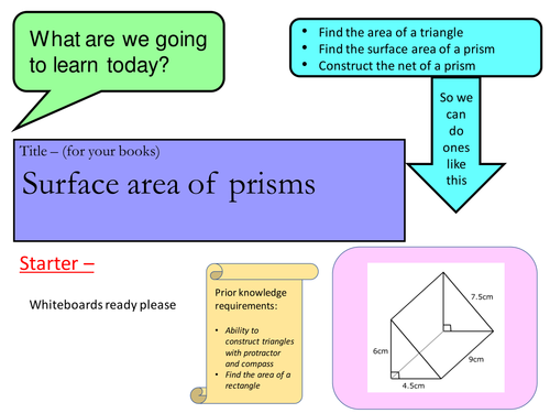 Complete lesson -surface area of solids - building a mobile