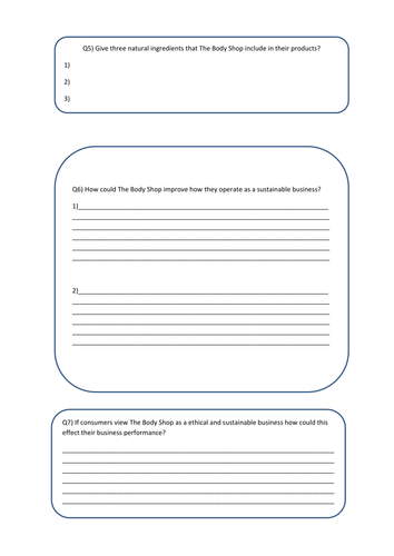 GCSE Business Ethics Lesson