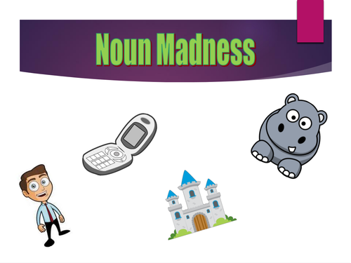 Noun Madness Interactive PowerPoint Quiz Game