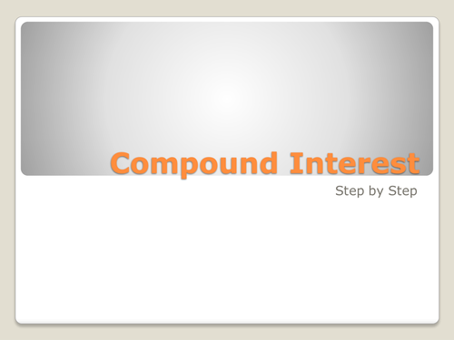 Step-by-step worked examples of Compound Interest