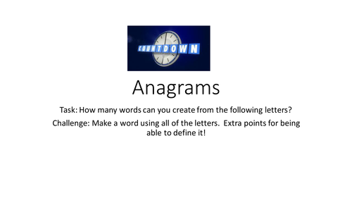 Anagrams