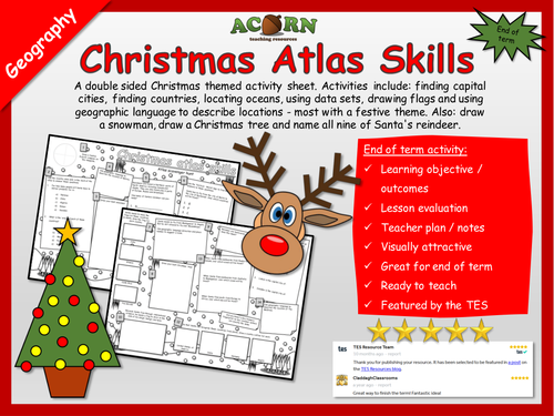 Christmas Atlas Skills - Geography