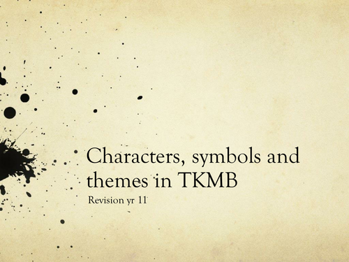 To Kill a Mockingbird characters, symbols and themes