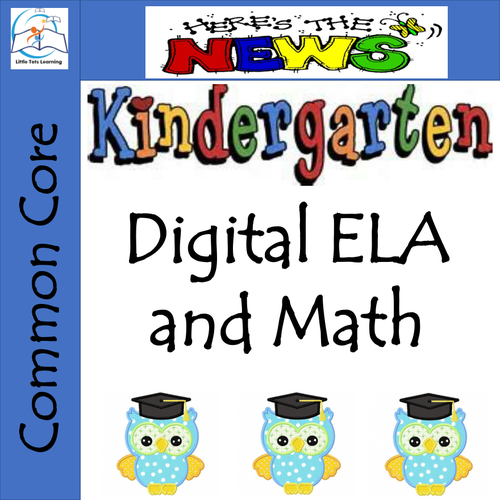 Whiteboard Kindergarten ELA and Math - Common Core Aligned