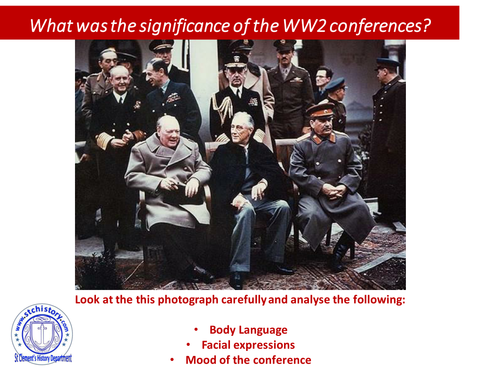 Edexcel 9-1: Cold War - WW2 Conferences - Tehran, Yalta & Potsdam (EDITABLE)