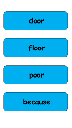 Year 2 Common Exception Words Flash Cards Teaching Resources