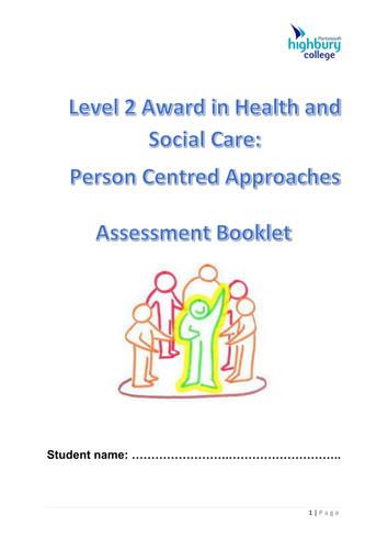 Person Centred Approaches Level  2 Gateway/ NOCN