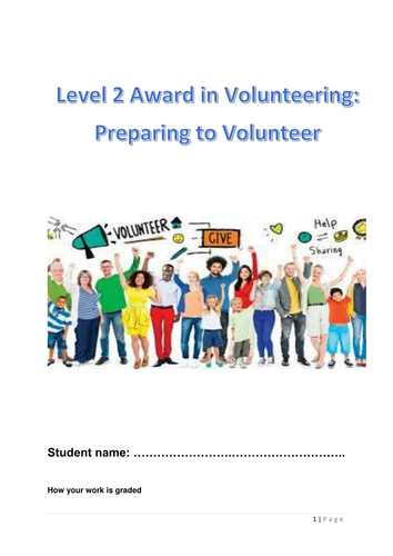 Preparing to Volunteer Level 2 Gateway/ NOCN