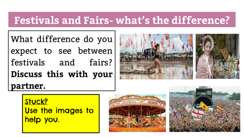 AQA GCSE Paper 2 Reading Section: Festivals and Fairs Resources