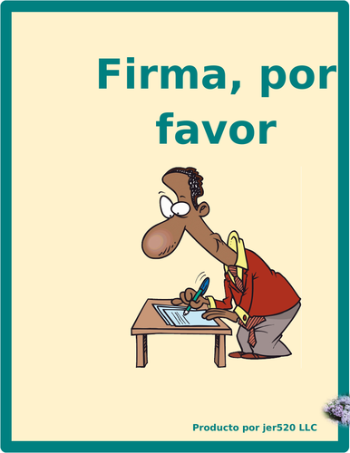 Familia (Family in Spanish) Firma Por favor