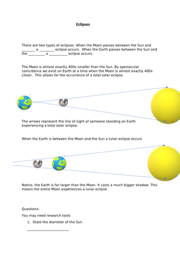 Solar and Lunar Eclipses