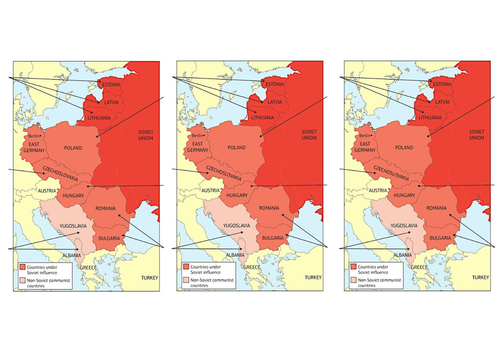 Edexcel 9-1: Updated - Cold War - Satellite States and USSR / Soviet control of Eastern Europe